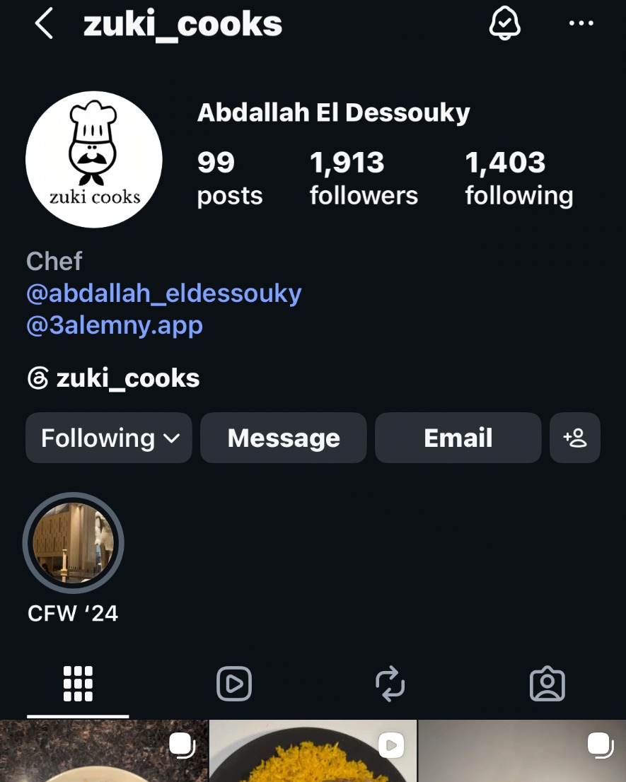 Zuki Cooks Instagram profile and featured posts